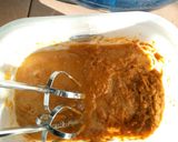 A picture of step 1 of Peanut Butter and Waffer wedge.