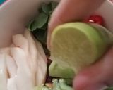 A picture of step 9 of Spinach pancake with spicy salad.