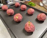 A picture of step 9 of Scallion Ginger Meatballs w/ Bulgogi Sauce.