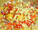 A picture of step 6 of Tangy- Sweet- Spicy Mango Chaat.