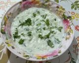 A picture of step 4 of Cucumber Raita.