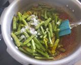 A picture of step 3 of Guar Subzi (Cluster Beans).