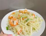 Hình bước làm 3 của món Su hào xào tôm