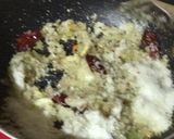 A picture of step 2 of Lal Mathachi Bhaji or Lal Saag Bhaji.