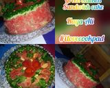 A picture of step 9 of Green chicken sandwich cake.