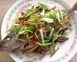 รูปขั้นตอนการทำที่ 2 ของ ปลาสำลีนึ่งซีอิ๊ว
