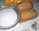 A picture of step 1 of Shahi Toast.