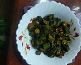 A picture of step 6 of Crispy Bhindi fry.