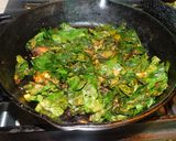 A picture of step 2 of Broccoli rabe rice.