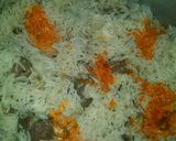 A picture of step 5 of Mutton Dehli Biryani (Plain).