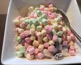 A picture of step 3 of Ambrosia Salad.