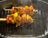 A picture of step 8 of Chicken Souvlaki.