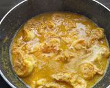A picture of step 6 of Machher Jhaal / Fish in Mustard curry.