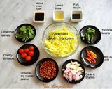 A picture of step 1 of Thai Mango Salad.