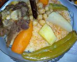 A picture of step 4 of Couscous with Lamb and Vegetables.