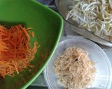 Foto langkah ke 1 dari resep Lumpia Tauge wortel Ebi.