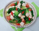 Foto langkah ke 5 dari resep Tumis Tahu Pokcoy.