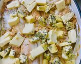 Foto del paso 8 de la receta: FILETES DE 🐟MERLUZA🐟 A LA CREMA DE QUESO ROQUEFORT🧀🫕🧀 Y QUESO CREMOSO 😋🤩🐟🫕🧀🍛🍶🐟