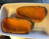 Une image de l'étape 7 de Courge butternut farcie blettes chair à saucisse à l emmental et tomates cerises.