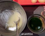 Foto langkah ke 3 dari resep Bolu Lapis Pandan Keju Kukus (double cheese).