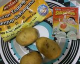 Gambar langkah 1 resipi Kerepek Kentang Salted Egg.