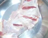 A picture of step 3 of Mutton leg steam roast.