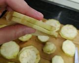 Foto del paso 1 de la receta: Pastel de berenjena relleno de jamón y queso con crujiente cereal