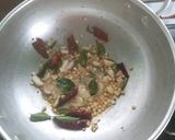 A picture of step 1 of Garlic kara pori.