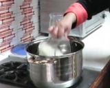 A picture of step 1 of Arroz con Leche.