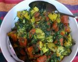 सोया मेथी आलू गाजर की सब्जी (soya methi aloo gajar ki sabzi recipe in Hindi) रेसिपी चरण 4 फोटो