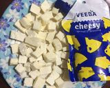 A picture of step 2 of Paneer Open Sandwich.