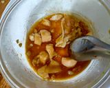 รูปขั้นตอนการทำที่ 5 ของ เต้าหู่ไข่ผัดไก่ ไมโครเวฟ