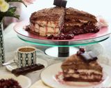 Foto del paso 8 de la receta Tarta Selva al Anochecer con Cerezas y Cassís