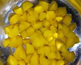 A picture of step 2 of Tumeric potatoes.