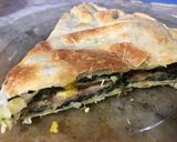Foto del paso 4 de la receta: Tarta de espinacas rellena de jamón queso y huevo
