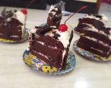 Foto langkah ke 9 dari resep BlackForest B'day cake.