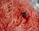 A picture of step 1 of Gajar Ka halwa🤤.