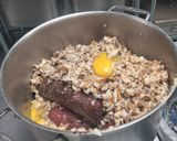 A picture of step 1 of Meatloaf.