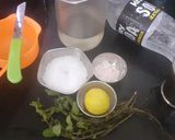 A picture of step 1 of Mint mojito.