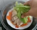 Hình bước làm 10 của món Gà hấp cải bẹ xanh