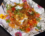 A picture of step 7 of Sweet Potato Tikki Chaat.