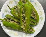A picture of step 3 of Stuff Mirchi.