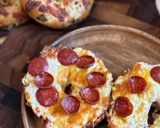 A picture of step 3 of 15 mins High Protein Pizza Bagel.