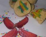 A picture of step 15 of Star rainbow cookies.