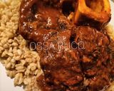 A picture of step 1 of Ossa Buco.