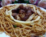 A picture of step 4 of Fry Chicken, Fries, Spaghetti 😋 Recipe by Naila Asif.