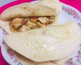 Foto del paso 3 de la receta: Tortillas de tofu ahumado en salsa de soja 🌮🍴