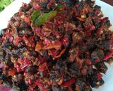 Foto langkah ke 4 dari resep Dendeng paru balado.