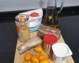 Foto del paso 1 de la receta Bizcocho de yogur con kumquat, almendra y jengibre