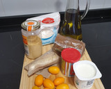 Foto del paso 1 de la receta: Bizcocho de yogur con kumquat, almendra y jengibre